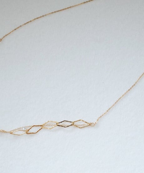 Akoya diamond chain necklace