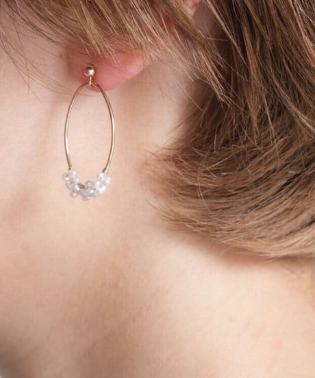 seed oval post pierce