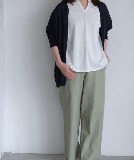 【AURA】和紙ニット2way ロングカーディガン