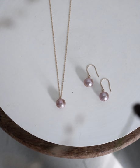 yurika akutsu　ピンクパールネックレス yurika akutsu pearl silver925 necklace oi / black brown / yurika