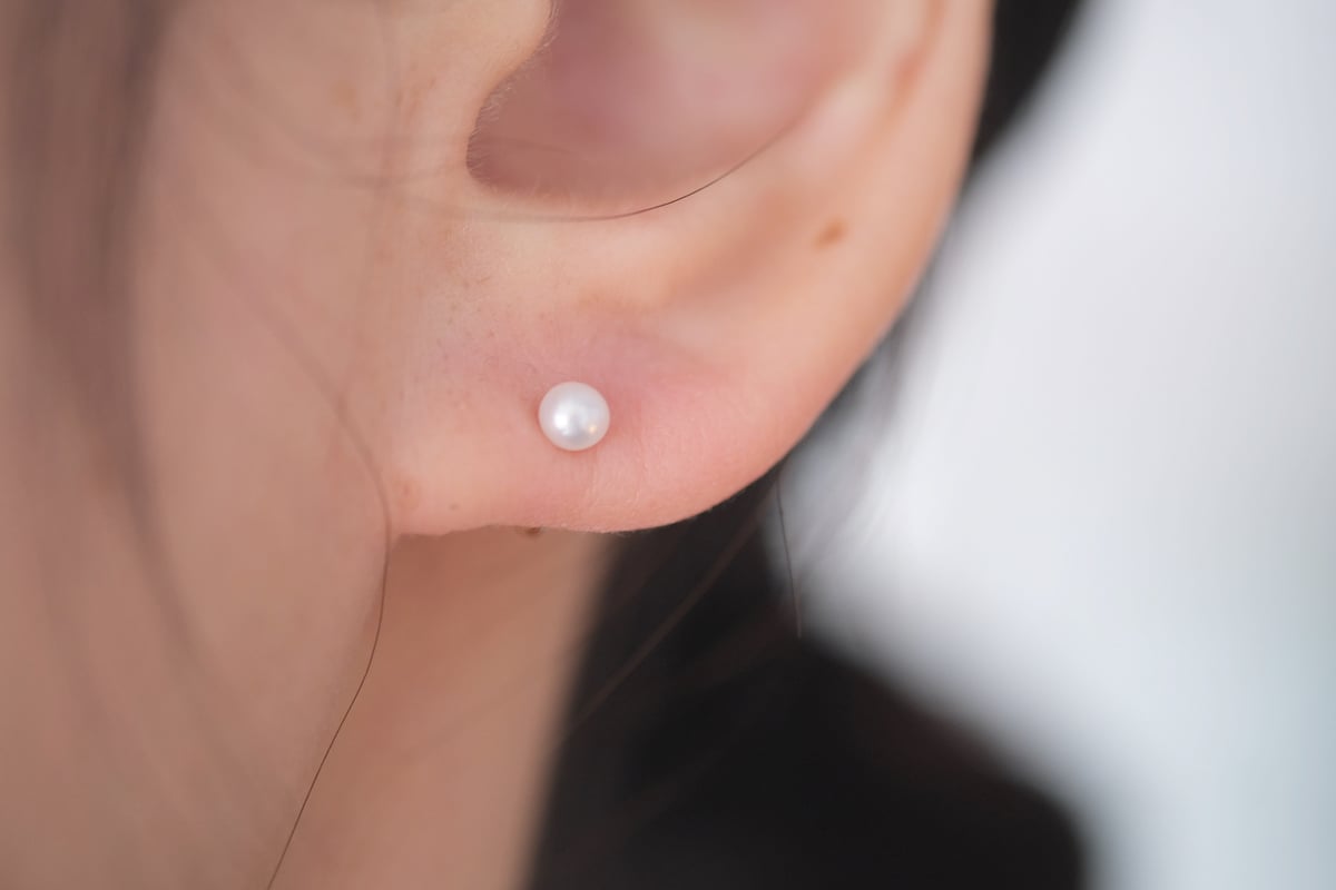 tiny ss stud pierce | AURA