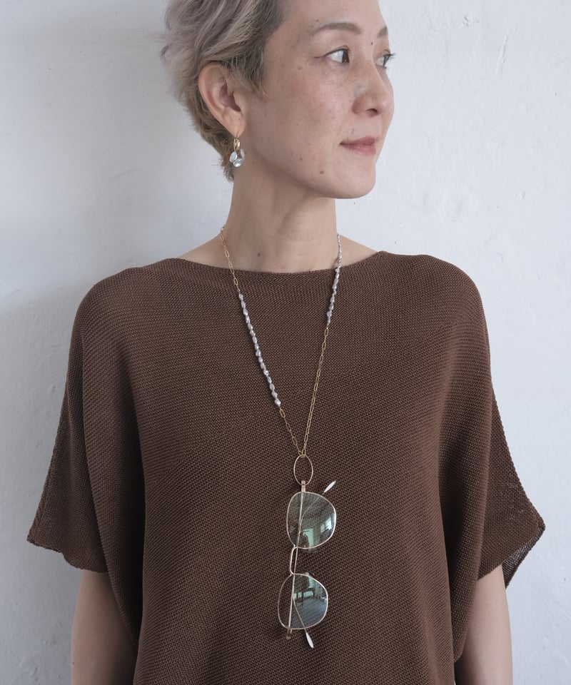 アクセサリー user_572daa2a midori×AURA】glass holder chain necklace | AURA