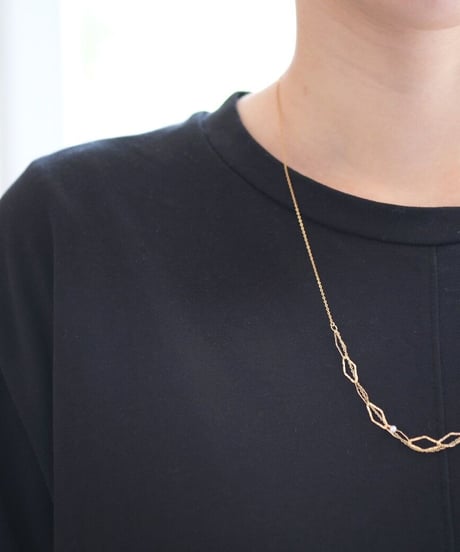 Akoya diamond chain necklace