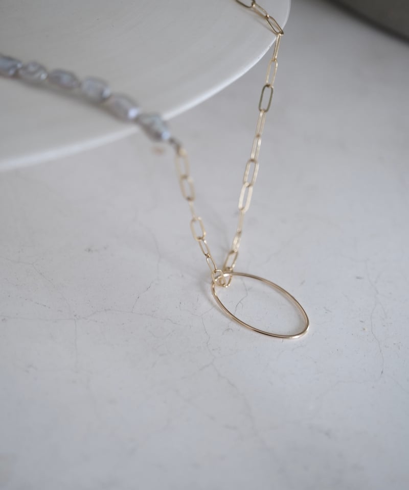 midori×AURA】glass holder chain necklace | AURA