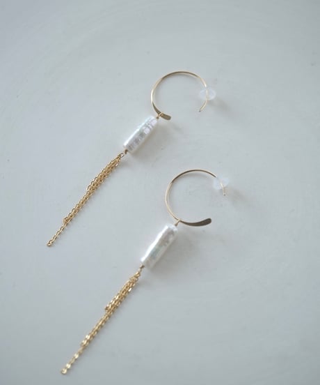 torch C hoop long chain pierce