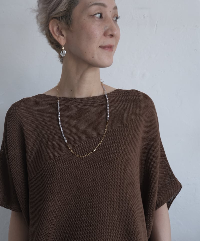 midori×AURA】glass holder chain necklace | AURA