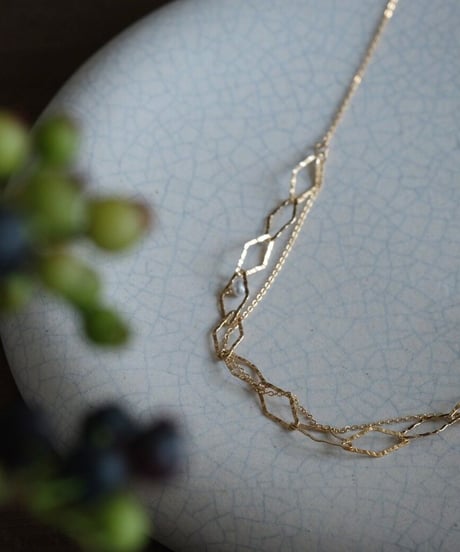 Akoya diamond chain necklace