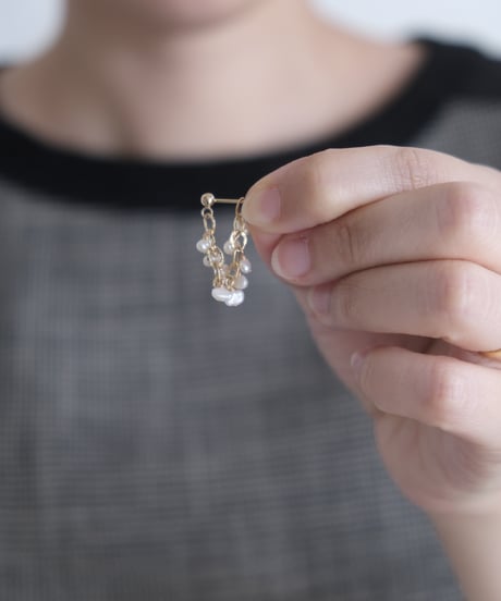 flow bobble short pierce /non hole pierce
