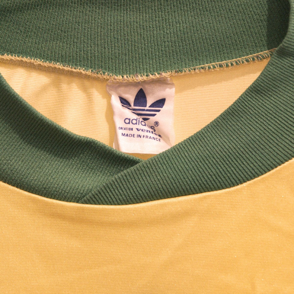 Vintage Adidas long sleeve football shirt yello