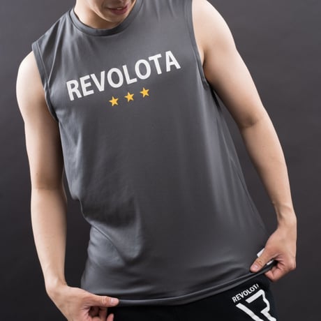 REVOLOTA Dry Nosleeve Shirt【Dark Gray】