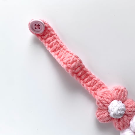 cat collar｜pink flower