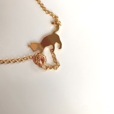 bracelet｜playing cats［ gold ］