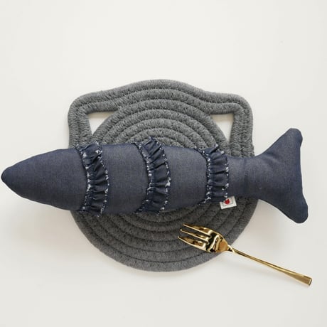 cat toy｜sustainable 🌏 denim fish