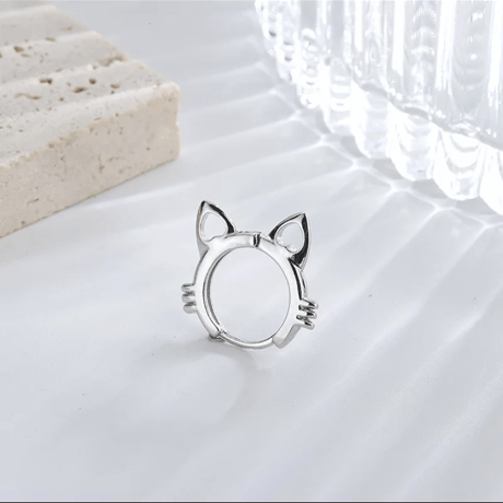 earrings｜gold cats