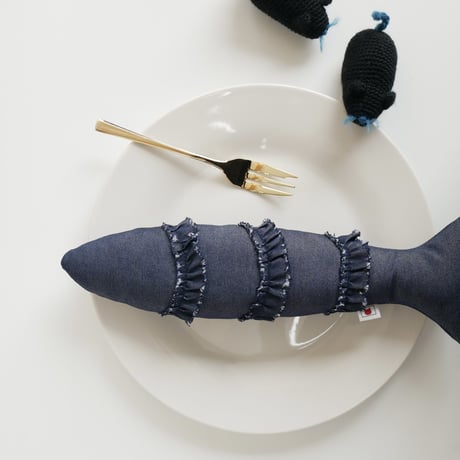 cat toy｜sustainable 🌏 denim fish