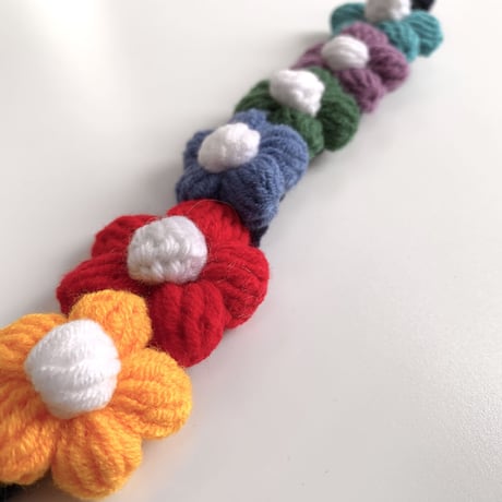 cat collar｜rainbow flower