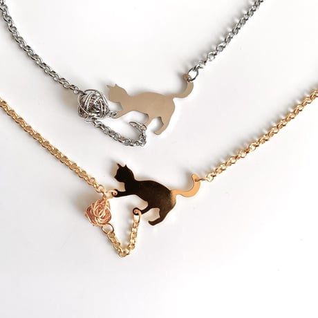 bracelet｜playing cats［ gold ］