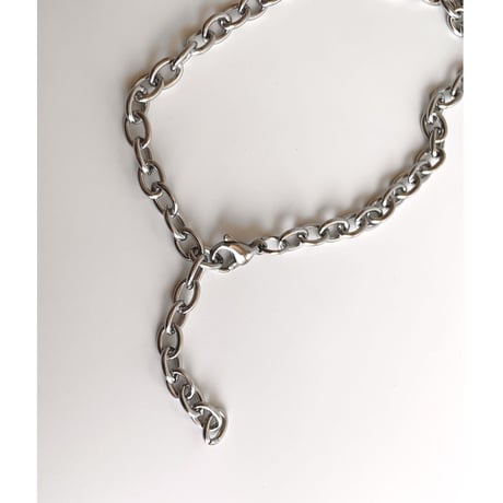 cat collar｜heart neckless［ silver ］