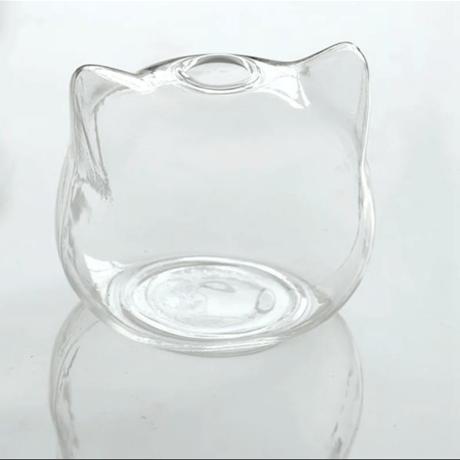flower vase｜clear cat