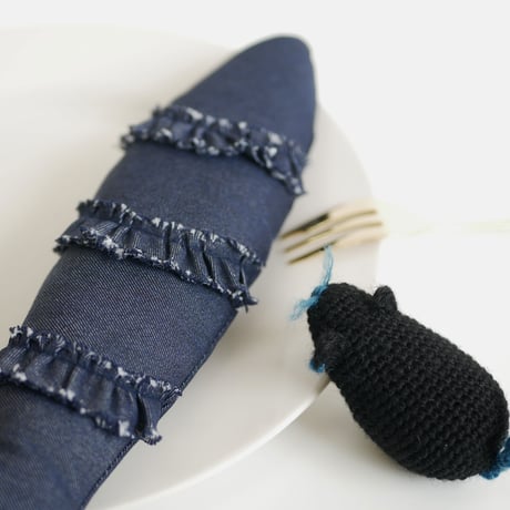 cat toy｜sustainable 🌏 denim fish