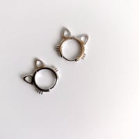 earrings｜silver cats