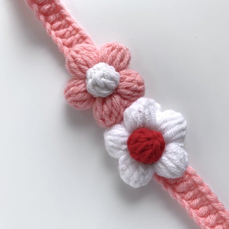 cat collar｜pink flower