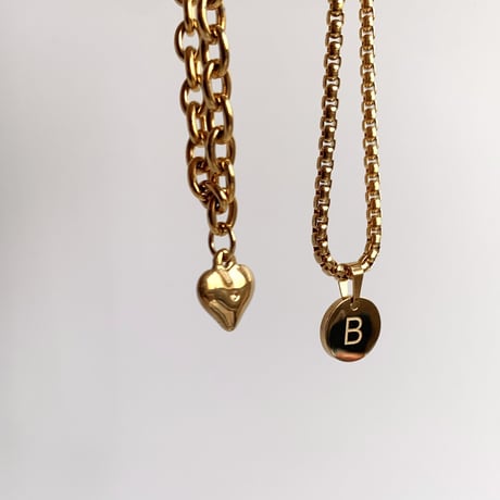 cat collar｜heart neckless［ gold ］