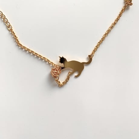 bracelet｜playing cats［ gold ］