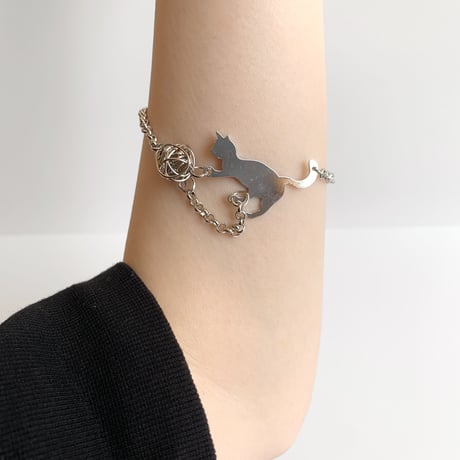 bracelet｜playing cats［ gold ］
