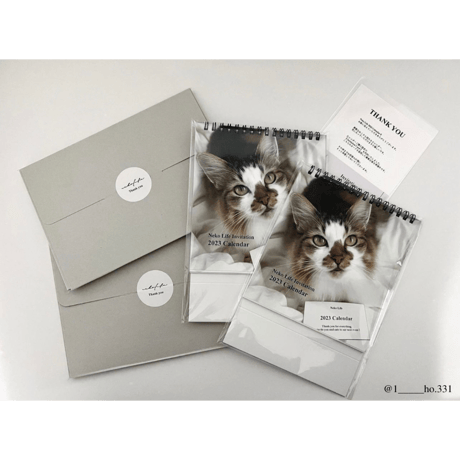 Neko Life 2023 Calendar｜weekly Invitation
