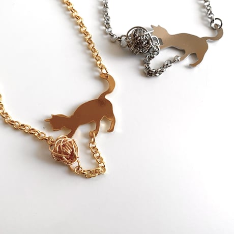bracelet｜playing cats［ gold ］