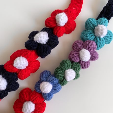 cat collar｜rainbow flower
