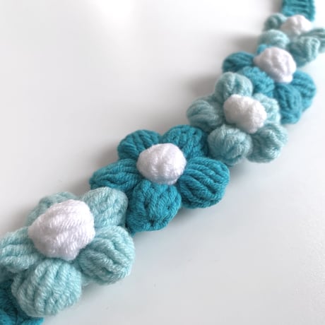 cat collar｜aqua flower