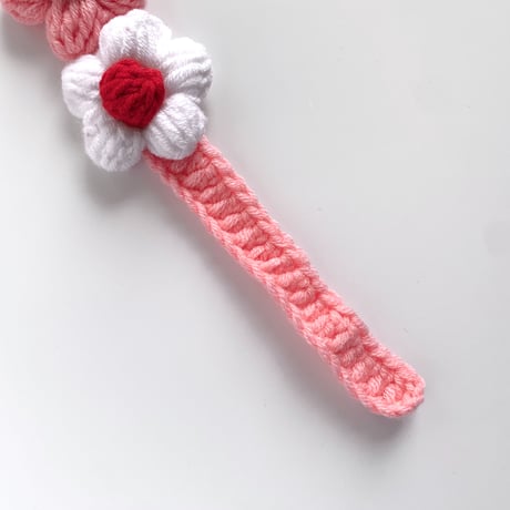 cat collar｜pink flower