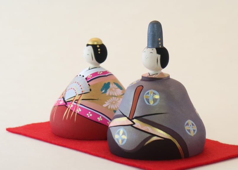 【専用】ご挨拶男雛＆女雛　よだれからこ　置き物 木地雛 大 | ANTWORKS GALLERY