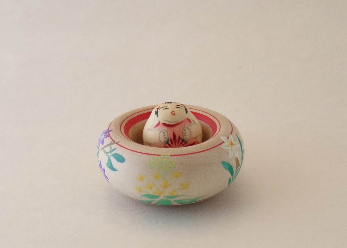 遠刈田系こけし 【蓋付きえじこ】 佐藤一夫工人 良子工人 取扱終了】遠刈田