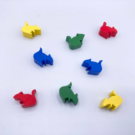 ねずみ木駒8個セット(赤・青・緑・黄)／BGP