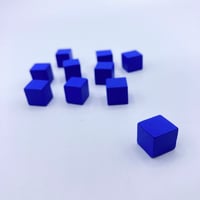 木製キューブ10個セット(青10mm)／BGP