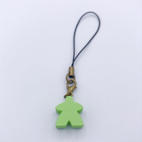 木製ミープルストラップ(Lite Green)