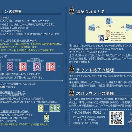 【Ateam作品】ハチトレイン(アークライトゲーム賞2022 佳作受賞作品)