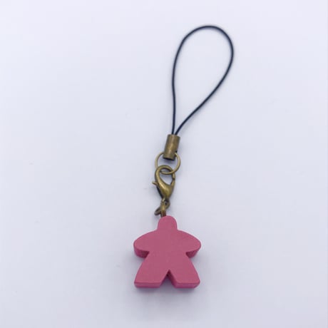 木製ミープルストラップ(Pink)