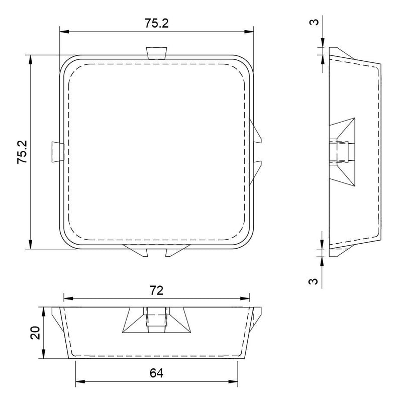 無限に連結できるボードゲーム専用トレイ(クリア/6枚セット) | りば