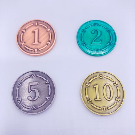 【卸売価格】メタルりばコイン(10金＝金色×100枚セット)