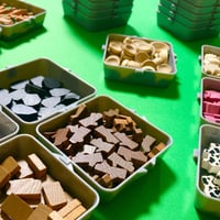 無限に連結できるボードゲーム専用トレイ(グレー/6枚セット)
