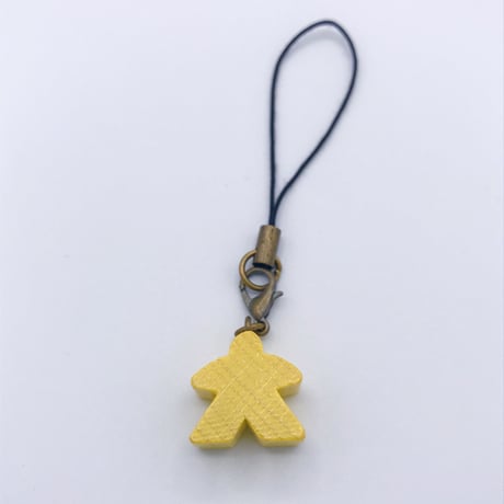 木製ミープルストラップ(Yellow)