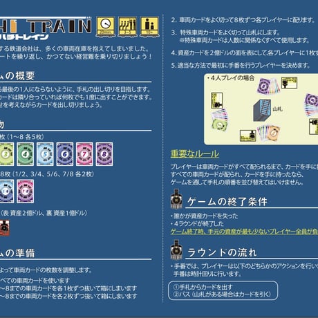【Ateam作品】ハチトレイン(アークライトゲーム賞2022 佳作受賞作品)
