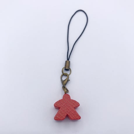木製ミープルストラップ(Red)