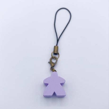 木製ミープルストラップ(Lavender)