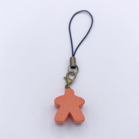 木製ミープルストラップ(Orange)