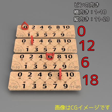 拡張つき！スリムピンカウンター(4枚セット)
